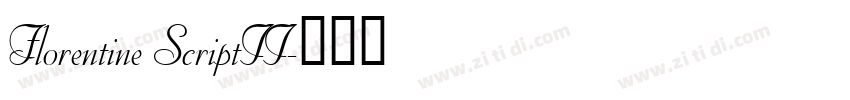 Florentine ScriptII字体转换